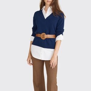 Veronica Beard Brami Mixed Media Sweater